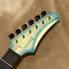Valenti Guitars Nebula Carved, Ice Blue(Dark Burst)_4