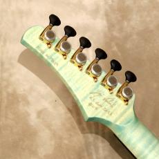 Valenti Guitars Nebula Carved, Ice Blue(Dark Burst)_5