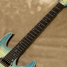 Valenti Guitars Nebula Carved, Ice Blue(Dark Burst)_6
