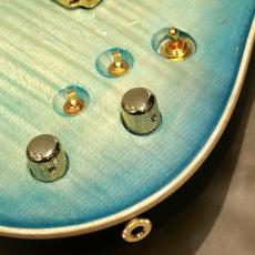 Valenti Guitars Nebula Carved, Ice Blue(Dark Burst)_8