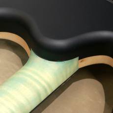 Valenti Guitars Nebula Carved, Ice Blue(Dark Burst)_9