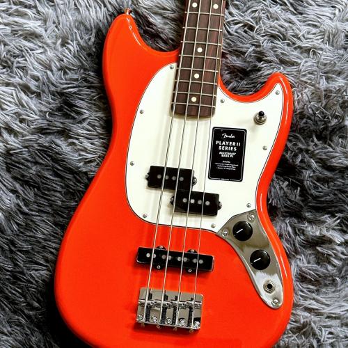 Fender Player II Mustang Bass PJ, Rosewood Fingerboard, Coral Red【特価】