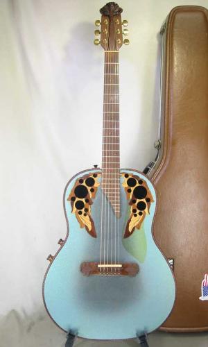 Ovation Super Adamas 1687-8 / Blue・Deep Bowl・Non Cutaway・Adamas Epaulet・Under Finish Clear guard・Graphite Top・Lyrachord Back・Wood knob 【With Original Hard Case】 1978年製