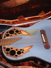 Ovation Super Adamas 1687-8 / Blue・Deep Bowl・Non Cutaway・Adamas Epaulet・Under Finish Clear guard・Graphite Top・Lyrachord Back・Wood knob・Stereo out 【With Original Braun Hard Case】 1981年製_9