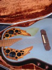 Ovation Super Adamas 1687-8 / Blue・Deep Bowl・Non Cutaway・Double Adamas Epaulet・Clear guard・Graphite Top・Lyrachord Side and Back・Wood knob・Stereo out 【With Original Brown Case】 1981年製_8