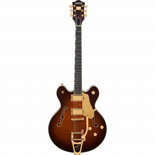 Gretsch Broadkaster LX Figured Center Block with String-Thru Bigsby and Gold Hardware -Havana Burst-