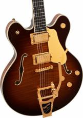 Gretsch Broadkaster LX Figured Center Block with String-Thru Bigsby and Gold Hardware -Havana Burst-_3