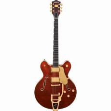Gretsch Broadkaster LX Figured Center Block with String-Thru Bigsby and Gold Hardware -Bourbon Stain-