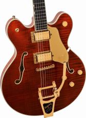 Gretsch Broadkaster LX Figured Center Block with String-Thru Bigsby and Gold Hardware -Bourbon Stain-_3
