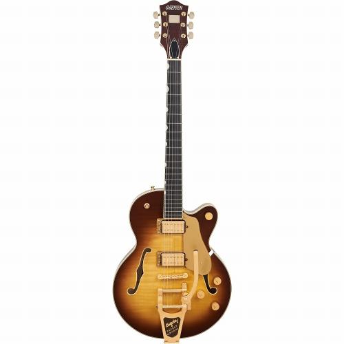 Gretsch Broadkaster Jr. LX Figured Center Block with String-Thru Bigsby and Gold Hardware -Caramel Dawn-