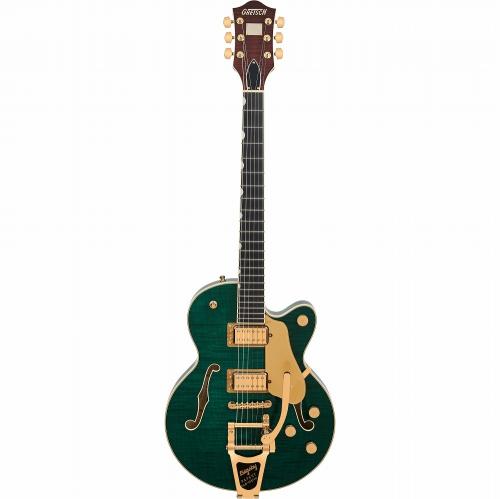 Gretsch Broadkaster Jr. LX Figured Center Block with String-Thru Bigsby and Gold Hardware -Tropic Aura-