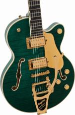 Gretsch Broadkaster Jr. LX Figured Center Block with String-Thru Bigsby and Gold Hardware -Tropic Aura-_3