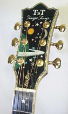 Terry's Terry TJ-100 "Star Blue" Custom / Premium Spruce Top・Premium Flamed Curly Maple Side and Back・Clear Guard・Ebony Fingerboard and Bridge【With Original Case】2004年製_3