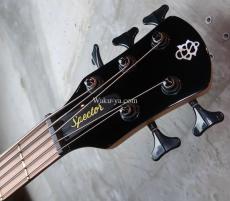 Spector LG5ALEXBKDP Legend 5 Alex Webster Solid Black Gloss with Drip Pattern_4