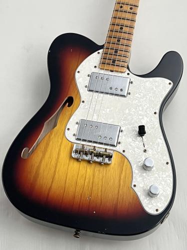 Fender Custom Shop 【オススメ!】LTD 1972 Telecaster Thinline Bleached 3 Tone Sunburst #CZ576630 ≒2.82kg