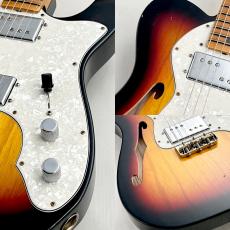 Fender Custom Shop 【オススメ!】LTD 1972 Telecaster Thinline Bleached 3 Tone Sunburst #CZ576630 ≒2.82kg_3