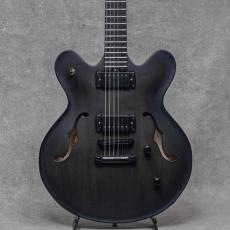Victor Baker Guitars Model 35 Chambered Semi-hollow Black Smoke Sunburst Stain S/N:755