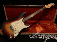 Fender Stratocaster 1963年製 Vivid Sunburst 3.34kg w/ White Tolex Case & Accessories “Full-Original”