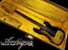 Fender Precision Bass Fretless 1977 Sunburst Virgin-Solder & Hi-Originality Parts w/Dark Rosewood FB 3.68kg "Light Weight Ash"
