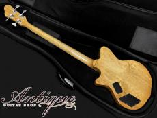Koll Guitars Thunder Glide Semi-Hollow Active Bass 2007 Amber /Exotic Figured w/2-Band EQ 3.72kg "One-Off Custom"_3