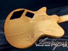 Koll Guitars Thunder Glide Semi-Hollow Active Bass 2007 Amber /Exotic Figured w/2-Band EQ 3.72kg "One-Off Custom"_5