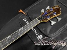 Koll Guitars Thunder Glide Semi-Hollow Active Bass 2007 Amber /Exotic Figured w/2-Band EQ 3.72kg "One-Off Custom"_11