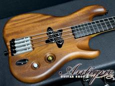 ATLANSIA Garland Bass 4st 2022 Natural /1P Mahogany Body, Fat Maple Neck, Thick Ebony FB w/ARC PU "Near-Mint"_4