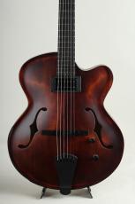 Victor Baker Guitars Model 15 Archtop 1 Pickup Brown Smoke Burst with satin topcoat 2023