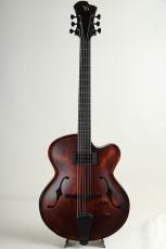 Victor Baker Guitars Model 15 Archtop 1 Pickup Brown Smoke Burst with satin topcoat 2023_2