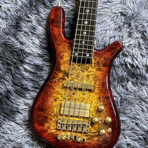 Warwick Custom Shop MasterBuilt Streamer Stage II 5-String 2025 Limited Edition Bleached Honey Sunset Burst