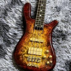 Warwick Custom Shop MasterBuilt Streamer Stage II 4-String 2025 Limited Edition Bleached Honey Sunset Burst