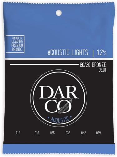 Martin DARCO  Acoustic Guitar Strings 80/20 Bronze D520 Light【アコギ弦】【12-54】