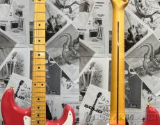 Fender Custom Shop ~Winter NAMM Show Display #33~ 1955 Stratocaster Gold Hardware DCC -Faded/Aged Fiesta Red-_6
