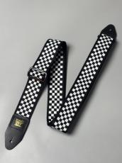 ERNIE BALL CLASSIC JACQUARD GUITAR STRAP/BASS STRAP - BLACK & WHITE CHECKERS