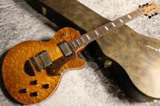 Bizen Works Custom Order Grain Arced BRW Limited Quilted Maple Top Brazilian Rosewood Neck Lemon Burst_2