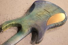 Giulio Negrini Guitars (GNG) Custom Order Brea Carved 6 Custom Theme Inlay "Winter Wolves" 【Made in Switzerland】【Art Inlay】_7