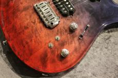 Giulio Negrini Guitars (GNG) Custom Order Brea Carved 6 1-Piece Figured Italian Poplar Body "Fade22" 【Made in Switzerland】_3