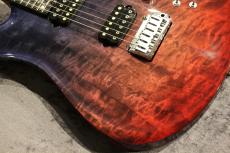 Giulio Negrini Guitars (GNG) Custom Order Brea Carved 6 1-Piece Figured Italian Poplar Body "Fade22" 【Made in Switzerland】_4