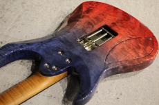 Giulio Negrini Guitars (GNG) Custom Order Brea Carved 6 1-Piece Figured Italian Poplar Body "Fade22" 【Made in Switzerland】_7