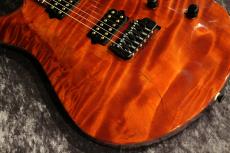 Koca Guitars Custom Order Light DC Carved Flame Redwood Top/Quilt Maho Back/ Roast Flame Maple Neck/Snakewood FB_4