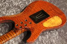 Koca Guitars Custom Order Light DC Carved Flame Redwood Top/Quilt Maho Back/ Roast Flame Maple Neck/Snakewood FB_7