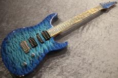 Koca Guitars Light DC 5A Quilt Maple Top/Ash Back/Birdseye Maple Neck/Pale Moon Ebony FB Bora Bora Blue Burst_2