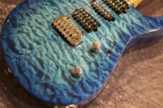 Koca Guitars Light DC 5A Quilt Maple Top/Ash Back/Birdseye Maple Neck/Pale Moon Ebony FB Bora Bora Blue Burst_3