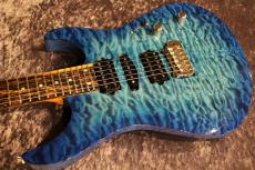 Koca Guitars Light DC 5A Quilt Maple Top/Ash Back/Birdseye Maple Neck/Pale Moon Ebony FB Bora Bora Blue Burst_5
