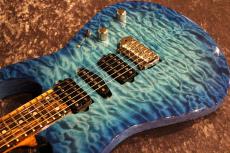 Koca Guitars Light DC 5A Quilt Maple Top/Ash Back/Birdseye Maple Neck/Pale Moon Ebony FB Bora Bora Blue Burst_6