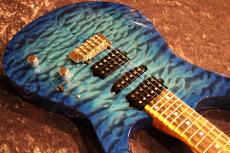 Koca Guitars Light DC 5A Quilt Maple Top/Ash Back/Birdseye Maple Neck/Pale Moon Ebony FB Bora Bora Blue Burst_7