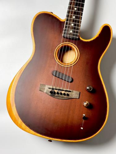 Fender American Acoustasonic Telecaster All-Mahogany -Bourbon Burst- #US253041A