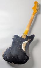 Fender Custom Shop  【当店特注品!】1962 Jaguar Heavy Relic / Black Over Olympic White W/Gold Parts [3.96kg] _7