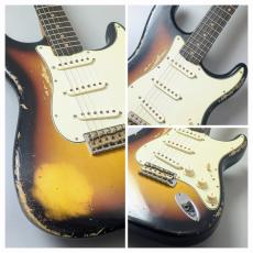 Fender Custom Shop 1960 Stratocaster Heavy Relic -Faded/Aged 3-Color Sunburst- 【3.54kg】_3