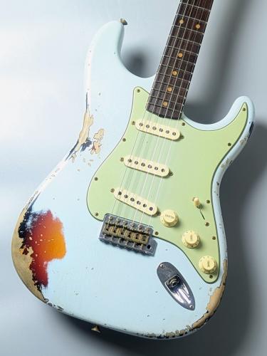 Fender Custom Shop 1960 Stratocaster Heavy Relic -Sonic Blue over 3-Color Sunburst- 【3.56kg】